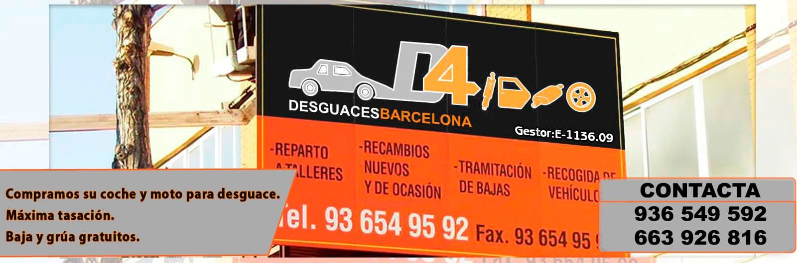 Desguace Barcelona cartel publicitario